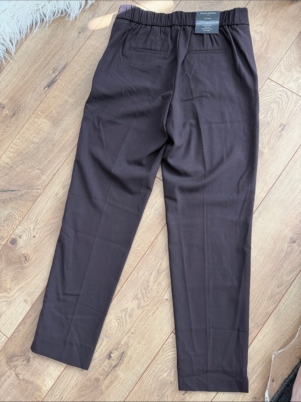 NWT Banana Republic Dark Brown Hayden Dress Pants - Picture 6 of 12